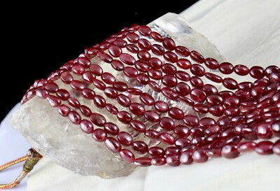 Certified Natural Red Spinel Cabochon Beads 766 Ct Gemstone Party Necklace