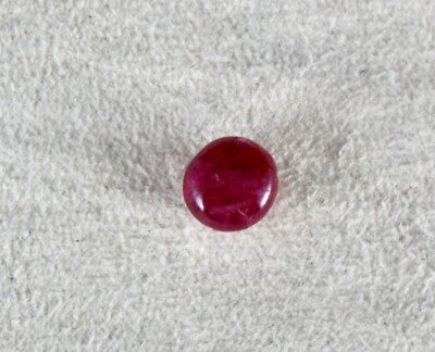 Certified Natural Burmese Ruby 2.15 Ct Round Cabochon Gemstone Ring Pendant