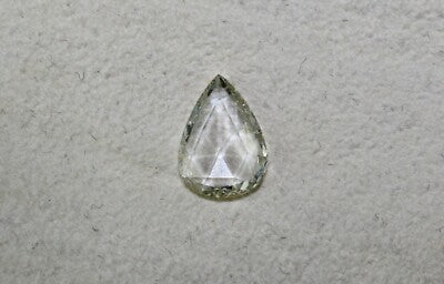 Certified Natural Diamond Rose Cut 1.31ct Pear Shaped Stone For Ring Pendant