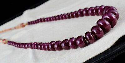 Certified Natural Untreated Ruby Beads 461 Ct Statement Gemstone Necklace