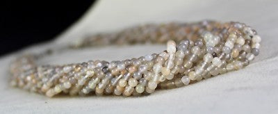 Natural Moonstone Beads Necklace 14 L 519 Ct Sterling Silver Fashion Jewelry