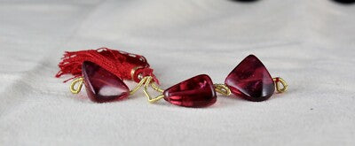 Certified Natural Tourmaline 38.30ct Unshape Beads Pendant Earring Set For Women