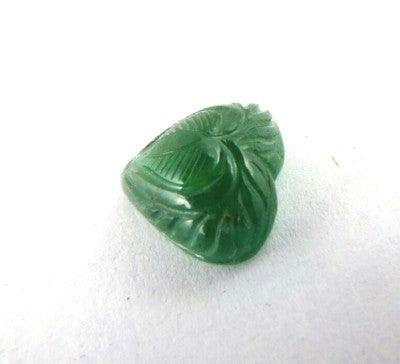 Certified Natural Zambia 4.99 Ct Emerald Heart Carved Gemstone For Ring Pendant