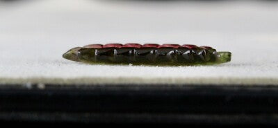 Natural Multi Tourmaline 8.30 Cts Carved Leaf Gemstone Pendant Ring Designing