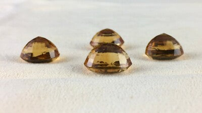Natural Yellow Citrine Oval Cut Set 4 Pcs 27.19 Ct Gemstone Earring Pendant