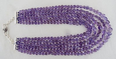 Certified Natural Amethyst Heart Cabochon 955 Ct Vintage Necklace For Women