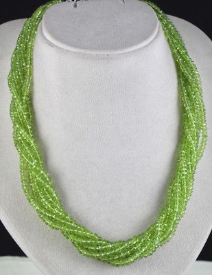 Peridot 553ct Necklace 925 Sterling Silver Carat Weight For Wedding