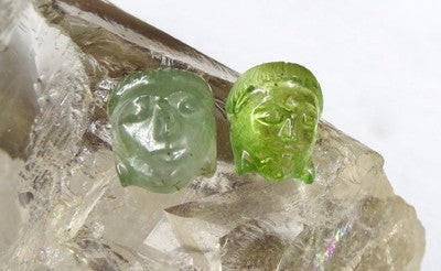 Natural Multi Tourmaline 19.97ct Carved Buddha Gemstone For Designing