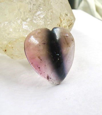 Certified Multi Tourmaline Heart Cabochon 28x25mm 25.35ct Loose Gemstone