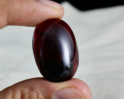 Certified Natural Red Garnet Oval Cabochon Pair 94.70ct 30x20mm Loose Gemstone