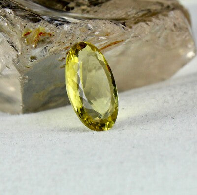 Certified Natural Untreated Yellow Aquamarine Helidor Oval 8.98 Ct Ring Pendant