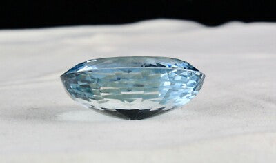 Certified Oval Blue Topaz 257 Ct Pendant 44x34mm Semi Precious Gemstone Women