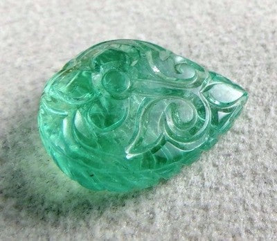 Certified Natural Colombian Emerald 19.22 Ct Gemstone Ring/pendant