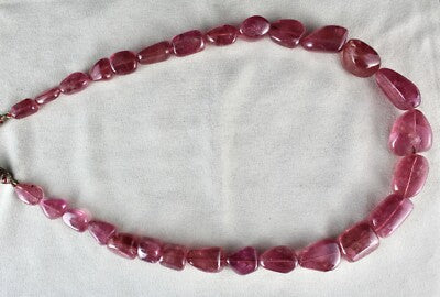 Certified Natural Pink Tourmaline Rubellite Necklace 989 Ct Fine Gemstone