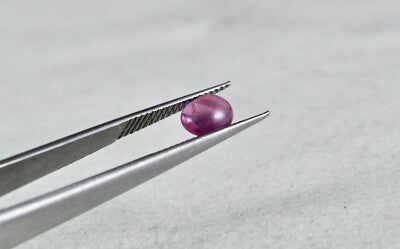 Natural Ruby 3.13ct Emerald Blue Sapphire Cabochon Multi Gem Ring