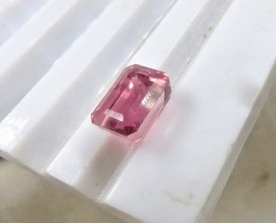Certified Natural Pink Tourmaline Rubellite Octagon 5.67 Ct Gemstone For Ring