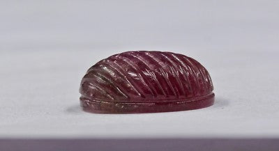 Multi Tourmaline Oval Carved Cabochon 16.40 Ct Gemstone Ring Pendant