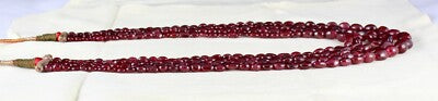 Certified Natural Red Spinel Cabochon Beads 766 Ct Gemstone Party Necklace