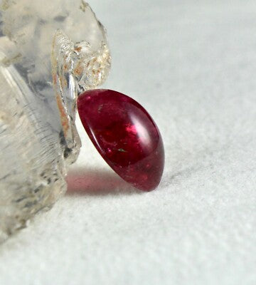 Certified Natural Pink Tourmaline Rubellite 16x12mm Oval Cabochon 10.02 Ct Ring