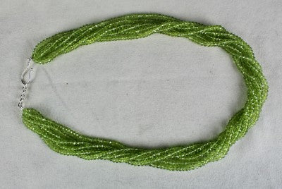 Peridot 553ct Necklace 925 Sterling Silver Carat Weight For Wedding