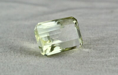 Natural Lemon Quartz Octagon Cut 19x13mm 25.05 Ct Big Gemstone Pendant Ring
