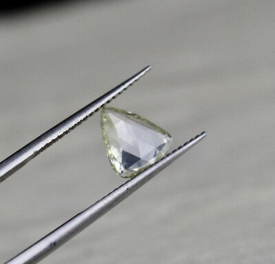 Certified Natural Rose Cut Diamond 0.90ct Triangle Loose Stone For Ring Pendant