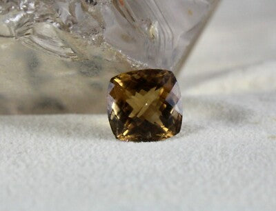 Natural Yellow Tourmaline 5.30ct Cushion Fine Cut Gemstone Ring Pendant