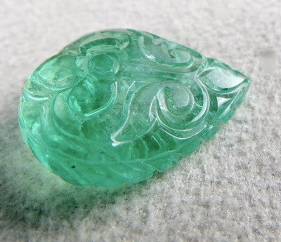 Certified Natural Colombian Emerald 19.22 Ct Gemstone Ring/pendant