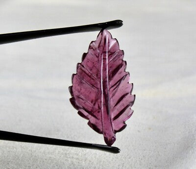 Natural Pink Tourmaline Leaf 15.90ct Gemstone Pendant Ring Brooch