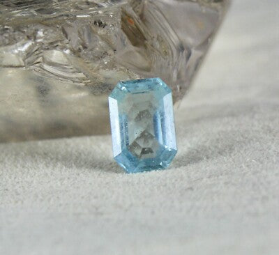 Natural Blue Aquamarine 4.57cts Octagon Gemstone For Ring Pendant Designing