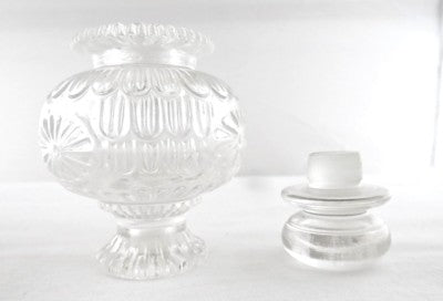 Hand Carved Natural Rock Crystal Quartz 1220ct Perfume Bottle Decor