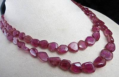 Certified Natural Pink Tourmaline Rubellite 284 Ct Gemstone Party Necklace