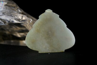 Unique Natural Old Jade 101ct Pendant Natural Diamond Emerald 22k Gold Certified