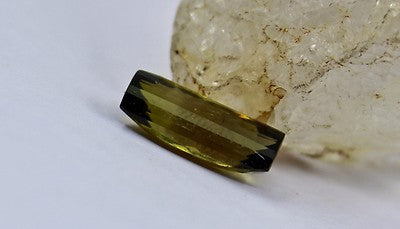 Natural Green Multi Tourmaline Fancy Cut 3.88 Ct Gemstone Ring Pendant