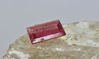 Natural Multi Pink Tourmaline 3.48 Ct Rectangle Gemstone For Ring Pendant