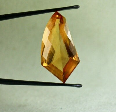 Natural Yellow Citrine 22.46ct Fancy Faceted Gemstone Pendant Designing