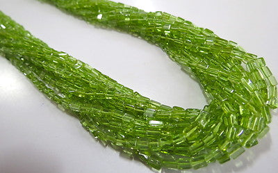 Fancy Natural Peridot Beads 440 Ct Green Gemstone Sterling Silver Necklace