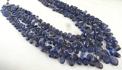 Certified Natural Iolite 870 Ct Teardrop Blue Gemstone Fashion Necklace