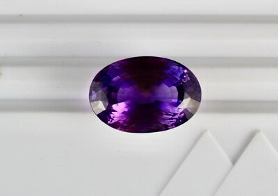 Natural Purple Amethyst 58.15ct Oval Cut 28x19mm Gemstone For Pendant Ring