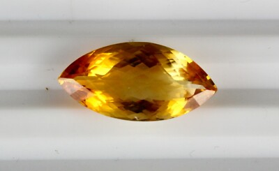 Natural Yellow Citrine 15.87ct Fancy Faceted Gemstone Pendant Designing