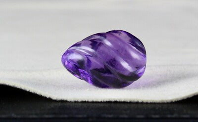 Natural Amethyst Tear Drop Pendant 21 X 14 Mm 28.05 Cts Gemstone Hanging