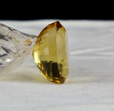 Certified 32mm Oval Cut Natural Citrine Pendant 87.60ct Top Gemstone For Women