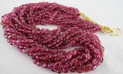 Certified Natural Vintage Spinel Beads 419ct Silver Necklace For Engagement