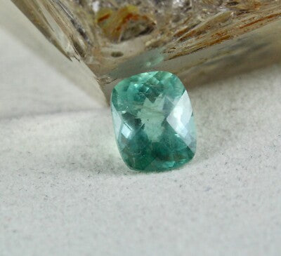 Natural Blue Aquamarine 5.97 Ct Cushion Cut Loose Gemstone For Ring Pendant