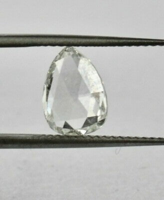 Certified Natural Rose Cut Diamond 1.47ct Pear Stone For Ring Pendant