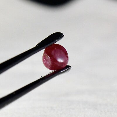 Certified Natural Burmese Ruby 2.15 Ct Round Cabochon Gemstone Ring Pendant