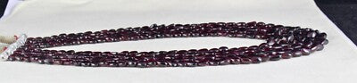 Vintage Natural Red Garnet Beads Heart Necklace 815 Ct Fashion Carat Weight 5 L