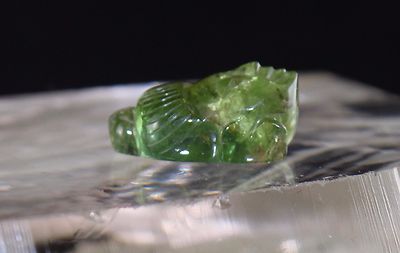 Natural Green Tourmaline Carved Buddha Head 14.14 Ct Loose Gemstone Ring Pendant