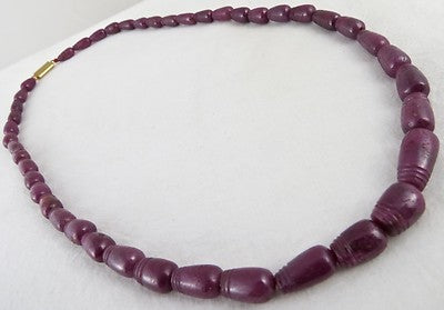 Certified Natural Ruby 335ct Carved Fancy Drops Gemstone Necklace With Clasp