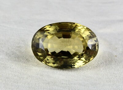 Certified Natural Lemon Quartz Oval 158.82 Ct 39x27mm Loose Gemstone Pendant